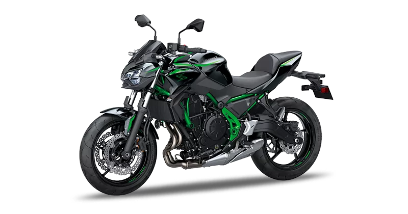 Renting Motos Kawasaki Z-650 Metallic Spark Black / Green, Metallic Matte Dark Gray / Metallic Spark Black, Metallic Spark Black / Red